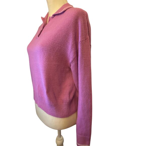 Divided H&M Collared Sweater, Pink, Size Small - Picture 4 of 5